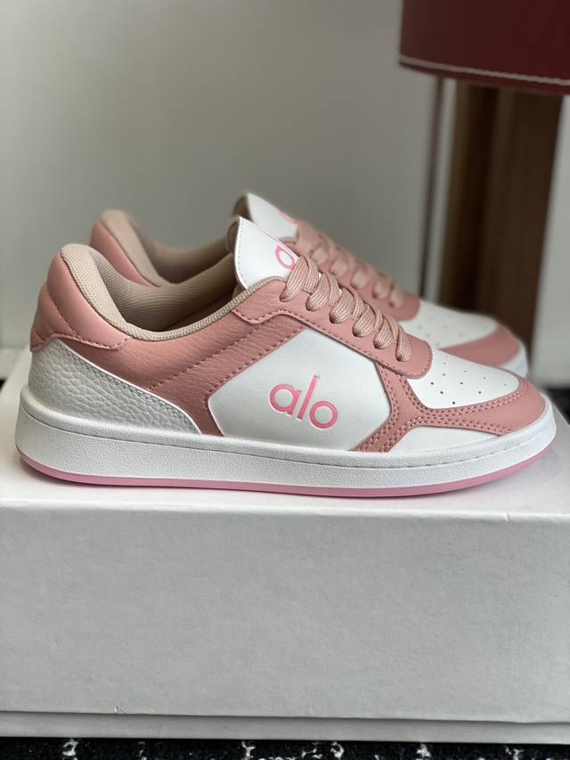 Purchasing-level Alo25Ss new spring and summer color-blocked white shoes with th