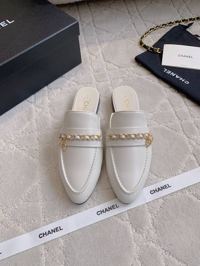 Factory Price P Chane* New rhinestone chain loafers. Classic and timeless silhou
