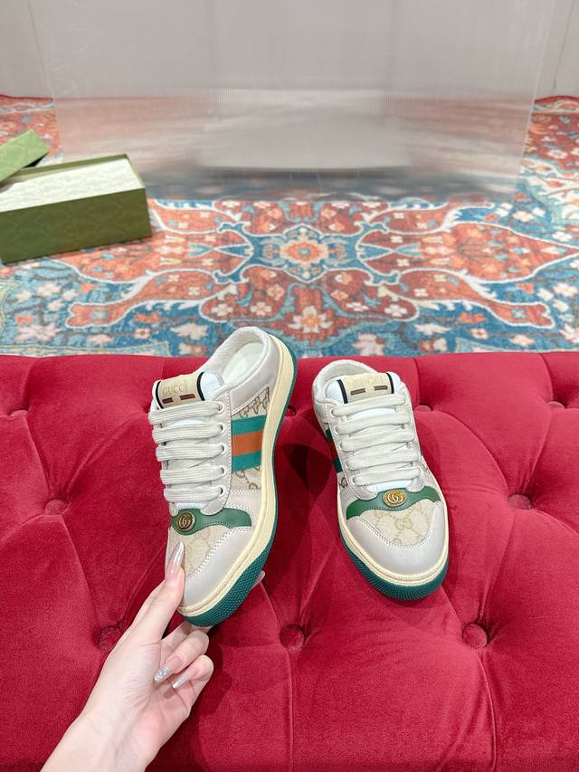 Gucci men's and women's GG series distressed shoes - a hot item! Nine out of ten