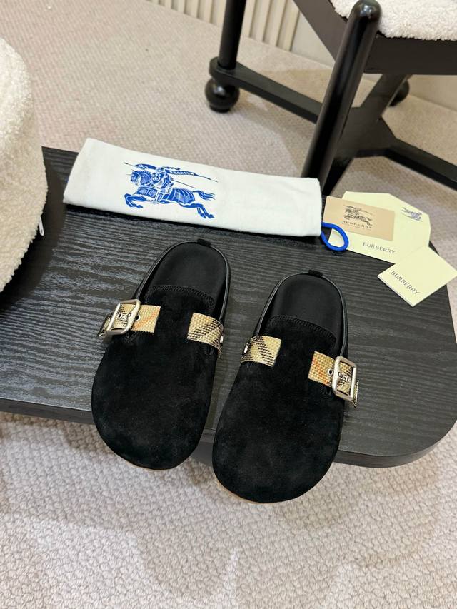 men's glossy version, 330 yuan for women! Burberry's 2025 hit Birkenstock slippe