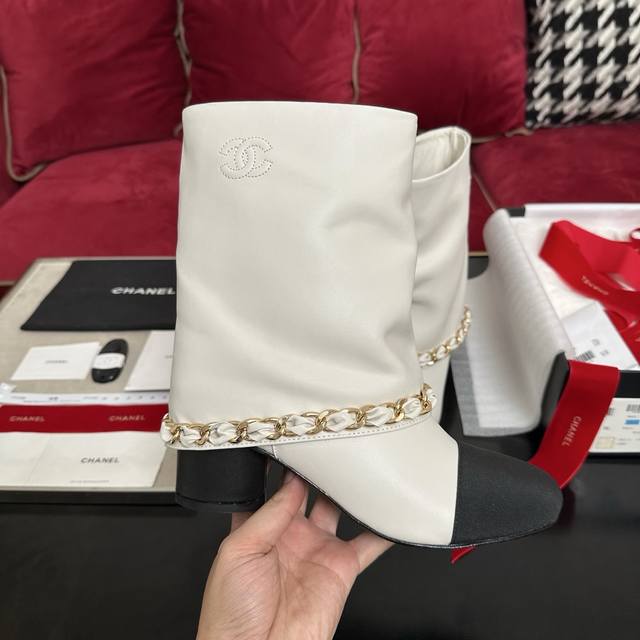 White ankle boots are here! Chanel's latest runway boots are here! The latest ch
