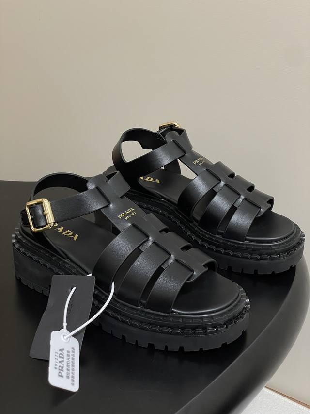 Low-Top - 25Fw New Spring/Summer Prada Roman Fisherman Sandals. Retro-inspired s
