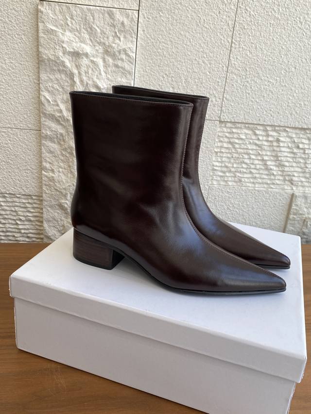 Top version: Khaite 25Ss New autumn and winter Y2K hot girl style pointed boots