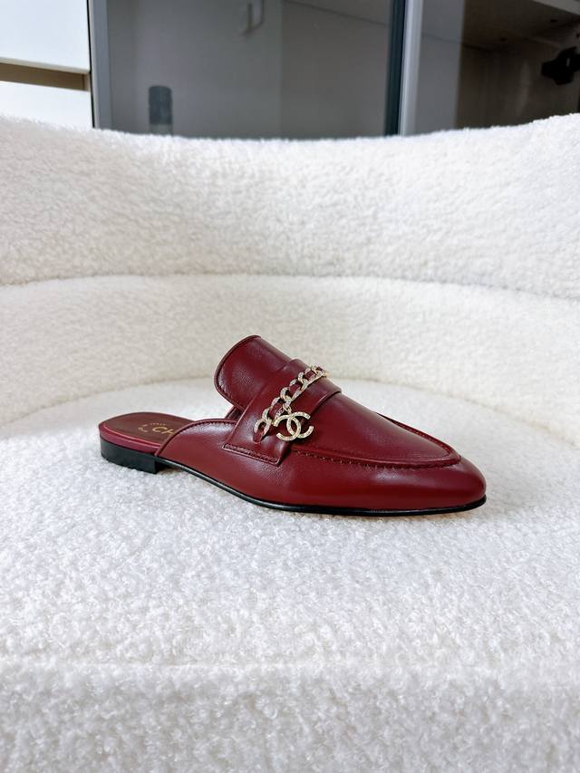 New versatile flat-heeled dust-toe half-slippers, exclusive must-have hit, the g