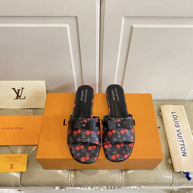 factory price P, Louis Vuitton new slippers, top quality, denim classic old patt