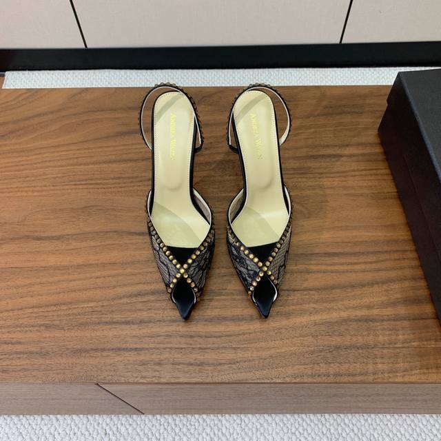 Anderea Wazen lace sandals. Handmade folded lace, incredibly beautiful, and abso