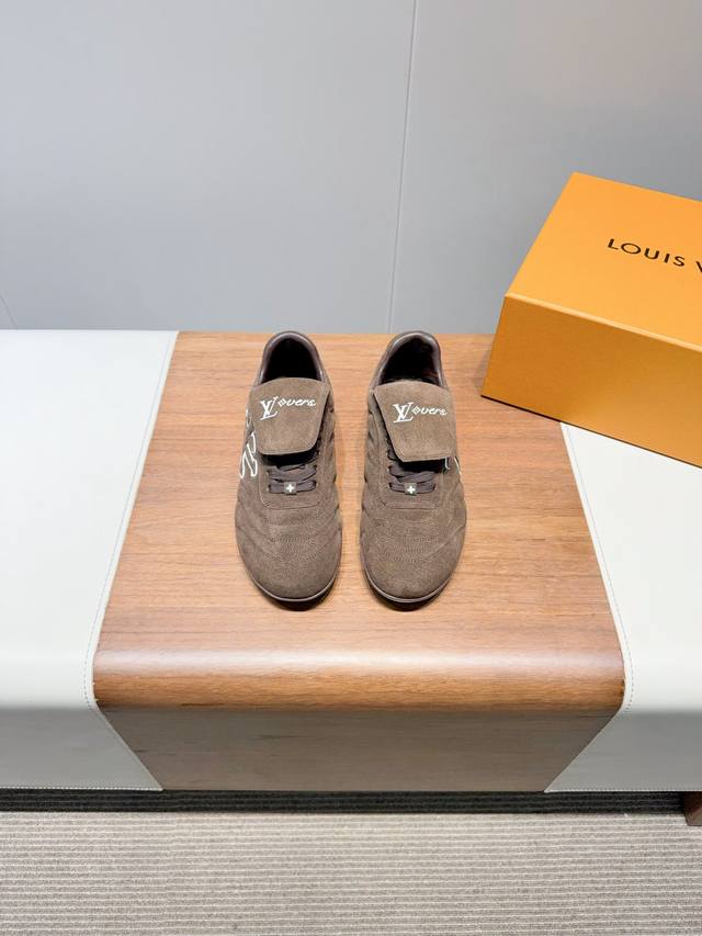 Premium Edition LV Footprint Soccer Sneakers. Pharrell Williams draws inspiratio