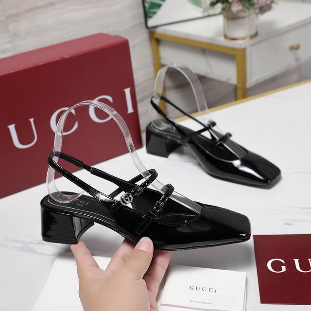 Exclusive new model ~ The highest version of Gucci's new spring slingback sandal