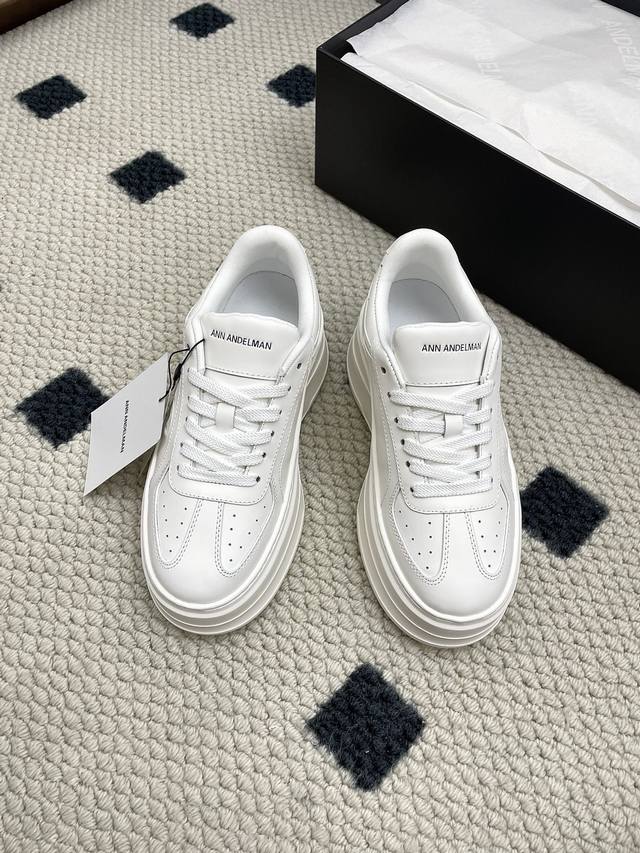Annandelman 25Ss new height-enhancing platform white sneakers! These casual snea