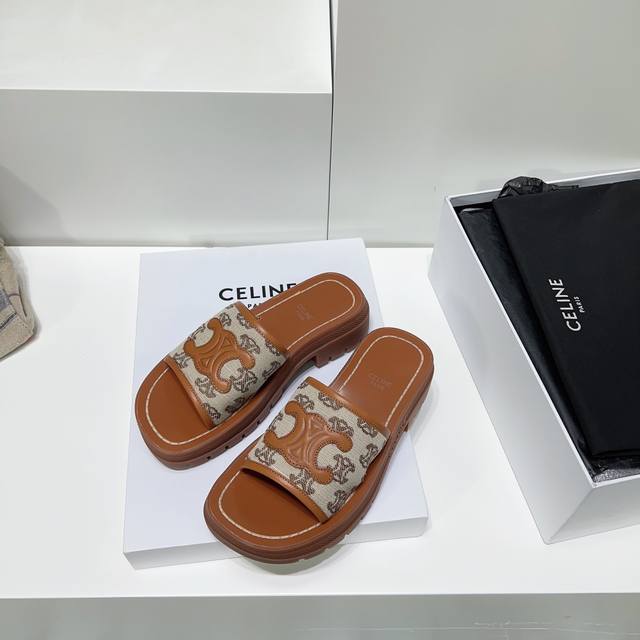 High-quality factory release! Celine's Spring/Summer 25 floral print logo Arc de