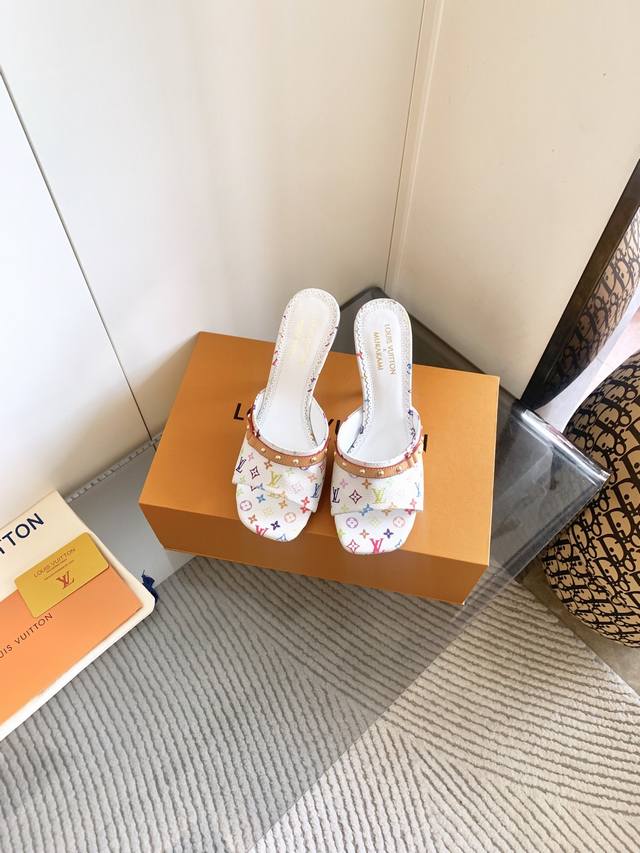 Factory Price P, Loui* Vuitto* 2025 New Romy Series Slippers, Flats, Single Shoe