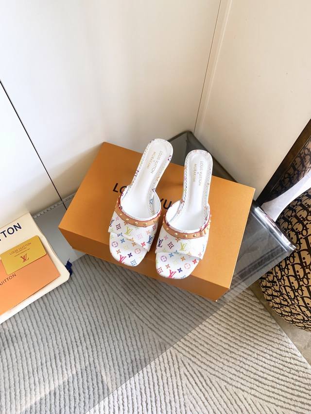 Factory Price P, Loui* Vuitto* 2025 New Romy Series Slippers, Flats, Single Shoe