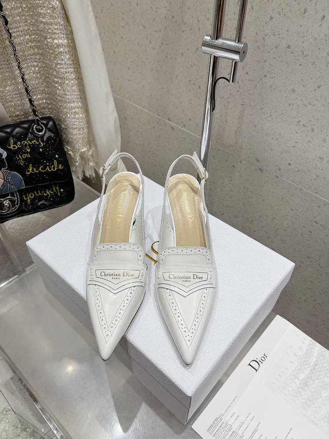 Dior Fall/Winter Couture Collection Pointed-Toe High Heels with Block Heels and