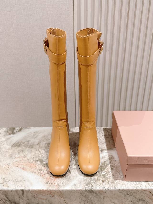 High-end 225 Miu Miu Early Fall boots. Limited edition, available now for $25. E