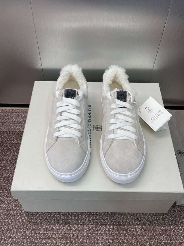 Factory P Price P Brunello Cucinelli 2025 Autumn and Winter New Colorblock Lace-