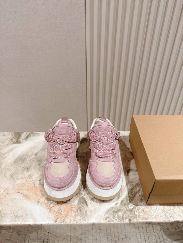 Ugg 225 early fall new Dopamine bread casual thick-soled shoes, the milky chicke