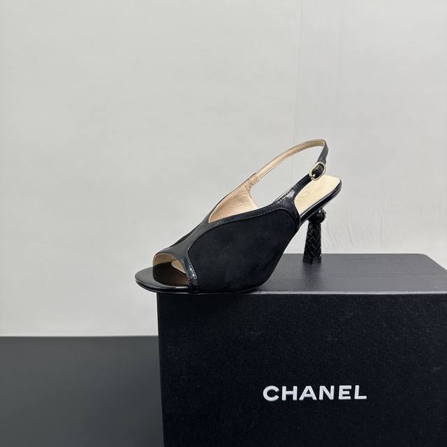 Chanel 25A summer new release, the open-mouth stiletto sandals, blend classic do
