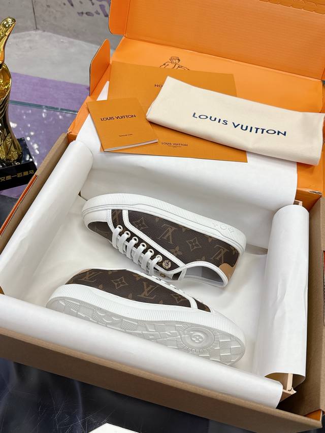Factory Price P: With airplane box Lv Louis Vuitton Lv canvas shoes series 2025