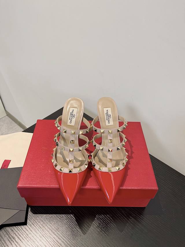 Factory: -Vt half-slip sandals -Heel height: flat 6cm 10cm -Size: 34-42