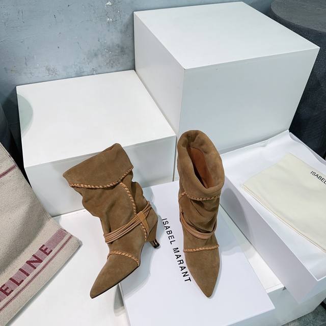 High-quality factory boots! Top-quality Isabel Marant 25Ss autumn/winter new loo