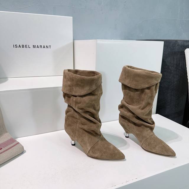 High-quality factory boots! Top-quality Isabel Marant 25Ss autumn/winter new loo