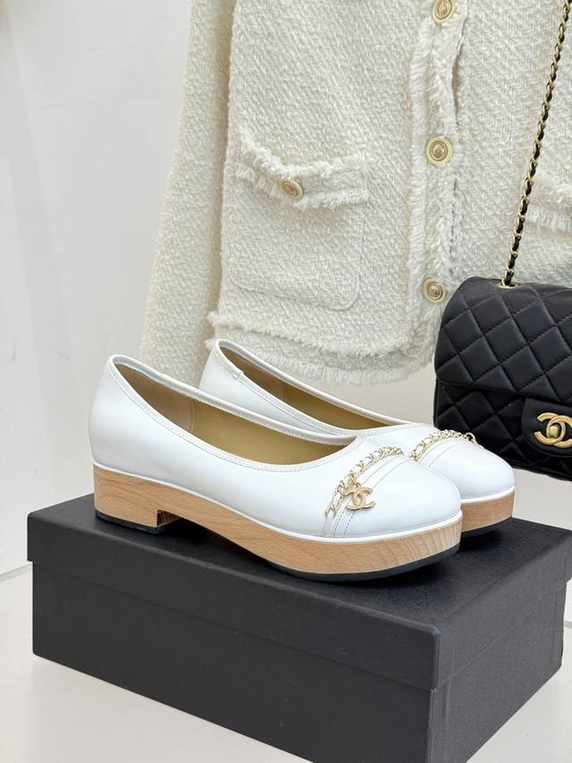 Factory Price: Chane* | Chanel's classic double C chain platform loafers. This s