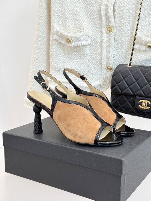 Factory Price: Chane* | Chanel 25A New Summer Peep-Toe High-Heeled Sandals. The
