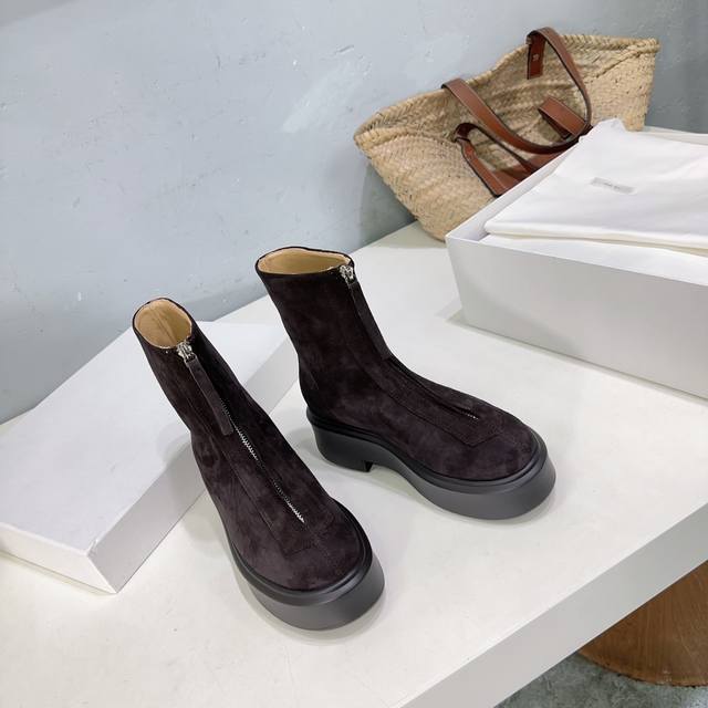 High-quality factory boots! Niche fashion brand The Row 2025Ss autumn and winter