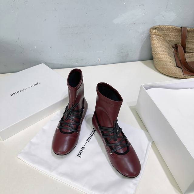 High-quality factory boots! New fall/winter lace-up 25Ss boots from the niche fa