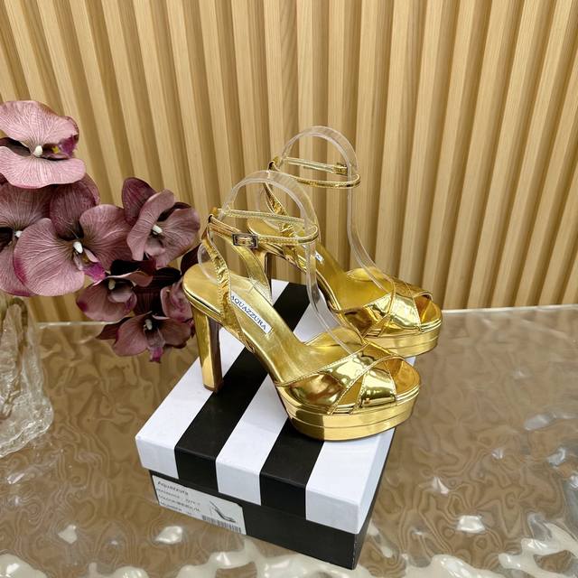 Aquazzura's new, top-of-the-line Pineapple Women's Illusion High-Heeled Sandals.