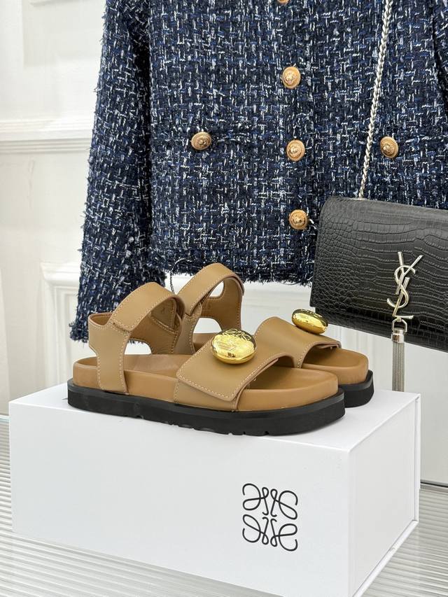 Factory Price Loewe 25Ss Spring/Summer New Casual Sandals Capture the Relaxed Su