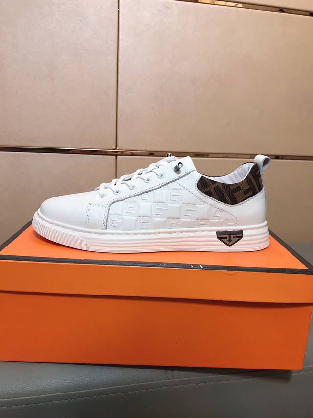 Factory Price: P Fendi Men's New High-Top Casual Shoes Available! Made with bran