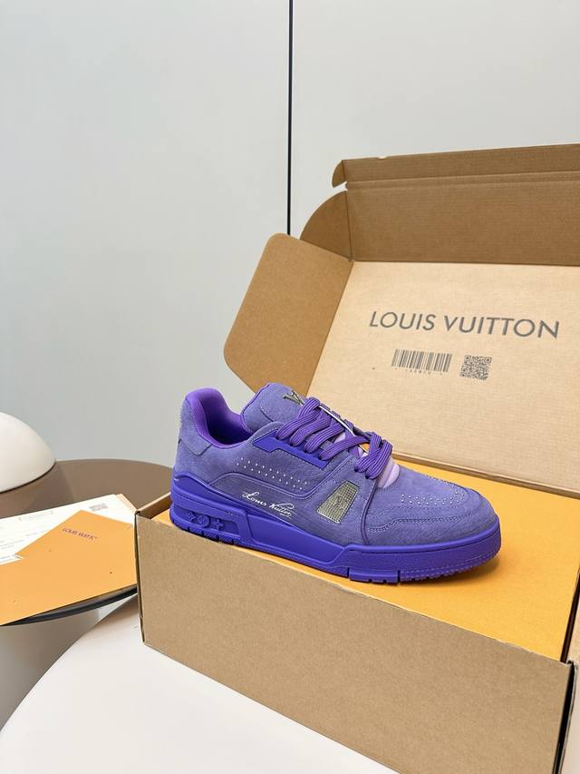Top-quality Louis Vuitton new LV Trainer series sneakers, basketball shoes, and