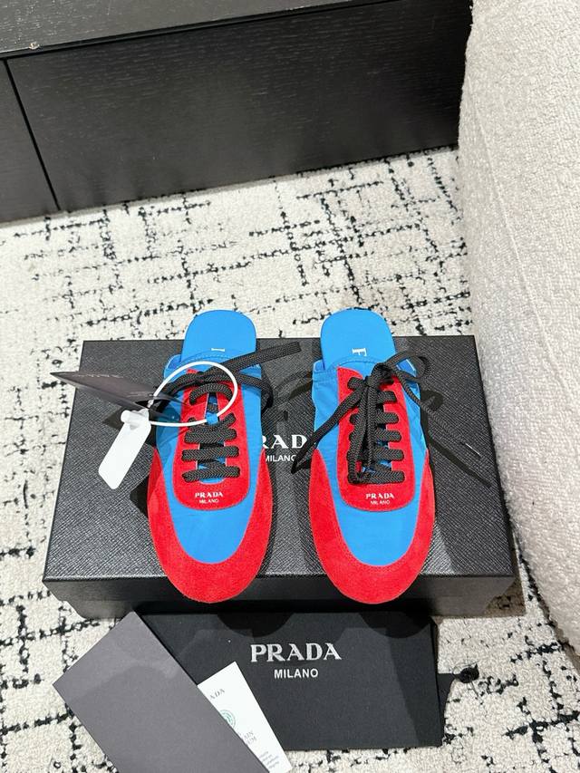Shopping-level Prada 25 Early Spring Runway Casual Forrest Gump Trainers. These