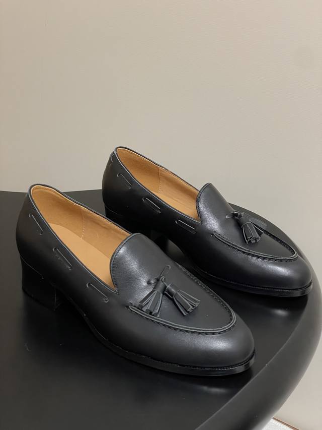 Loro Piana Lp70S Early Autumn New Serge Tassel Calfskin Loafers Old Money Style
