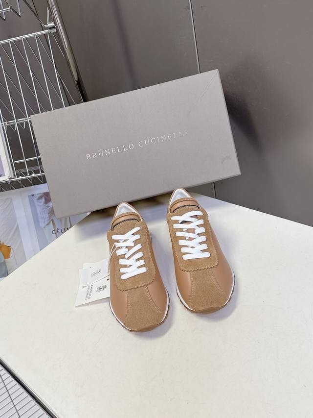 Brunello Cucinelli's latest autumn/winter couple's pair of Dexun thin-soled shoe