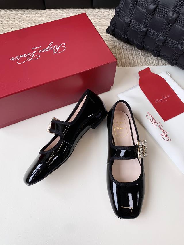 Roger Vivie* RV Mary Jane diamond buckle flats, great value, great deals, origin