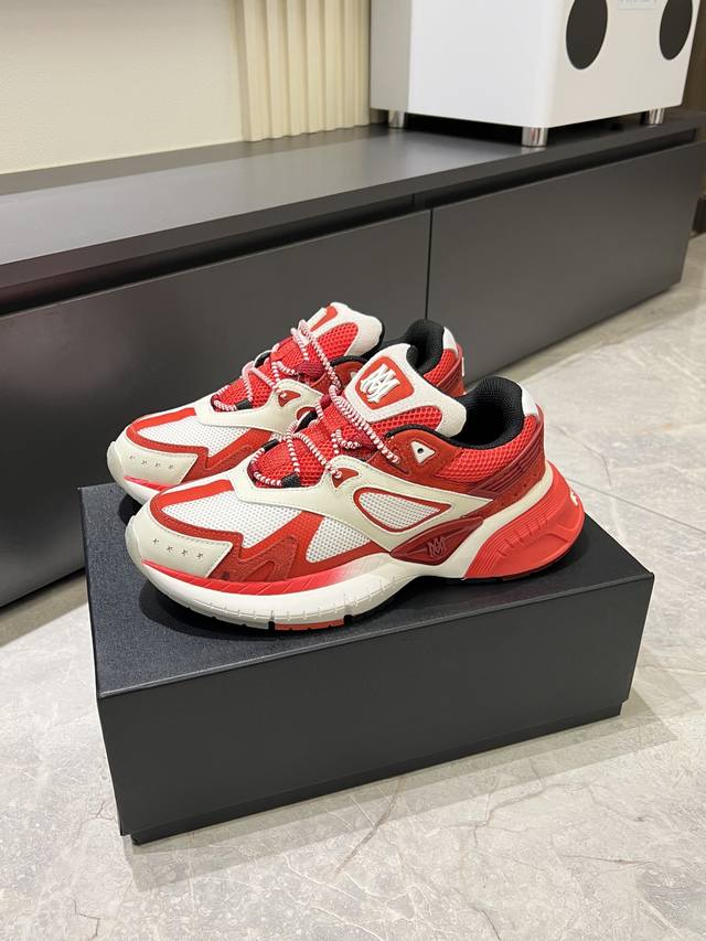 Amiri's new men's casual sneakers are crafted from a top-grain cowhide upper wit