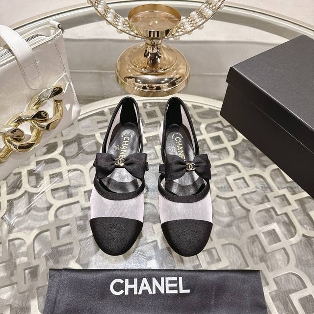 Purchasing-level quality Chanel Xiaoxiang 25 A new summer bow-knot single shoes.