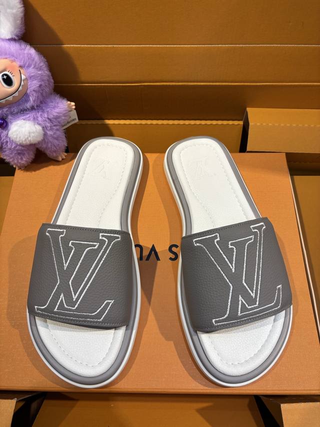 L's top-grade - Size: 39-44 38, 45.46 Customized This Lv Oasis sandal with overs