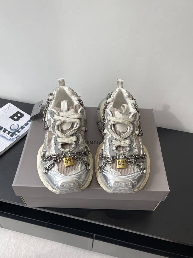 Balenciaga's flashy 3Xl chain-lock toe sneakers continue the trend of running sh