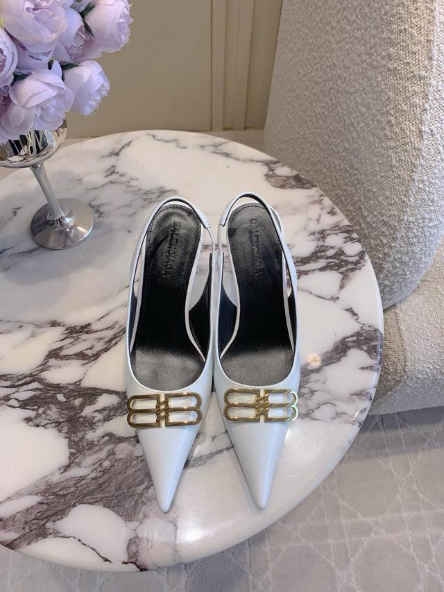 Factory Price: P Balenciag* Classic high-heeled shoes with a small pointed toe d