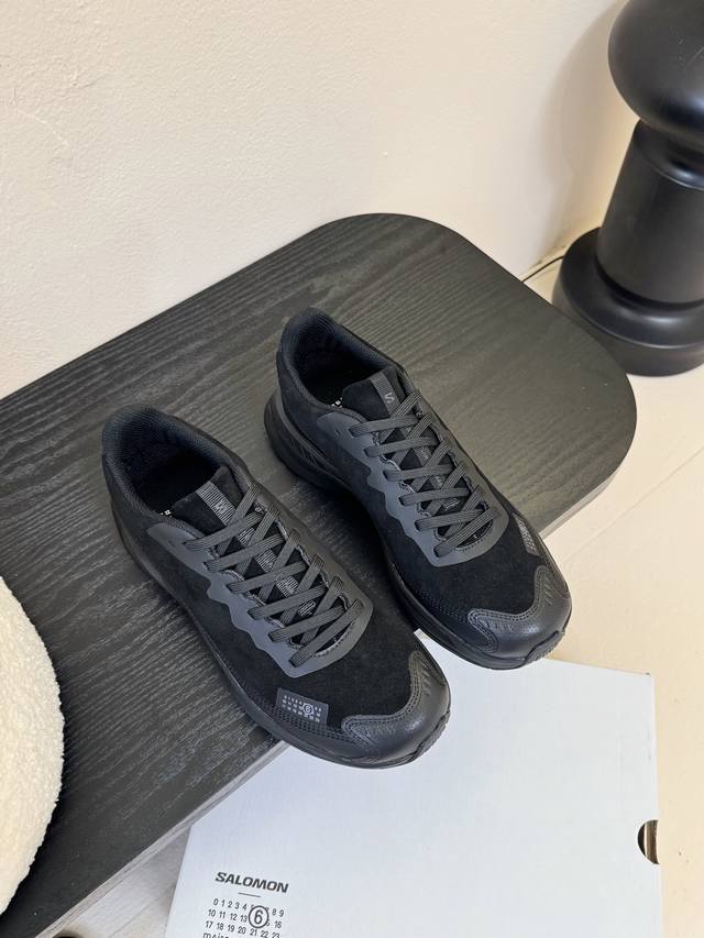 leather upper, Mm6 x Salomon Spectur 2, is a collaboration between Mm6 Maison Ma