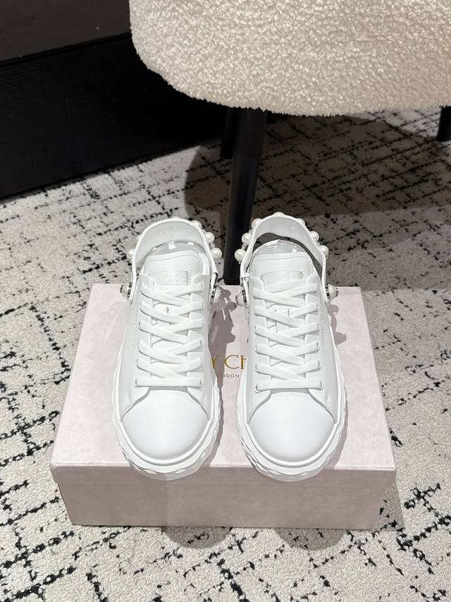 Jimmy Choo 25 lace-up closed-toe casual sandals with large rhinestone chain deta