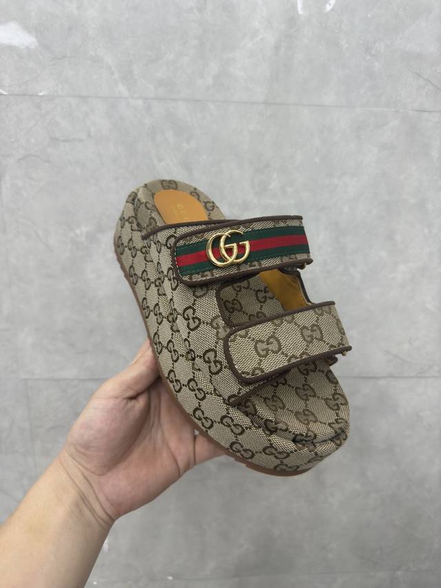 Women's Gg Platform Lace-Up Slides. Gucci's signature women's shoe highlights a