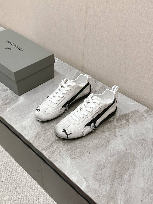 Balenciaga X Puma's latest collaboration, the Dexterity shoe, is a highly-seen i