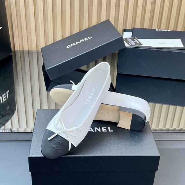 Factory correct high version! Chanel's classic ballet flats, the Sling-Back, wer