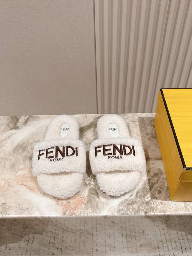 225 Fendi's wool slippers, featured on the runway, are now available. Inspired b