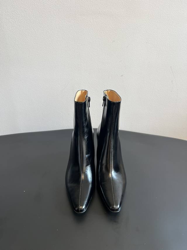 Byfar25Ss New elegant style full leather version of kitten heels short boots for