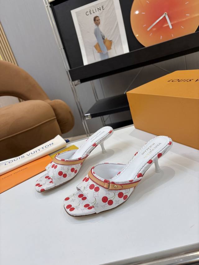 Heel height 5.5cm Cherry series top version fashion must-have LV Louis Vuitton h